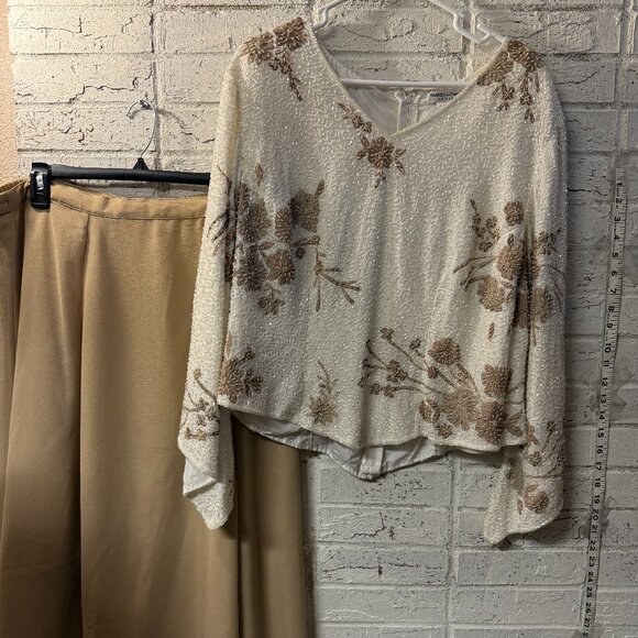 Draper's & Damon's Dresses & Skirts - Vintage Draper’s & Damon’s Petites Beaded Top & Skirt Set 18P Formal